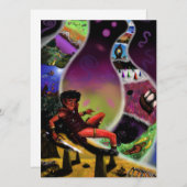 水彩ファンタジーアート戦士の秘密次元 (正面/裏面)