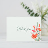 水彩ファンタジーパーソナライズされた具 サンキューカード (スタンド正面)