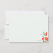 水彩ファンタジーパーソナライズされた具 サンキューカード (裏面)