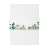 水彩ファンタジーフォレスト ウッドランドウェディング 招待状ベリーバンド (裏面例)