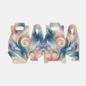 水彩ファンタジーフローラパステルブルー&クリーム フェイバーボックス (折り畳みなし)