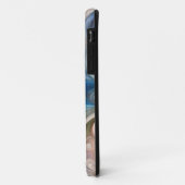 水彩ファンタジーフローラパステルブルー&クリーム Case-Mate iPhoneケース (裏面/左)