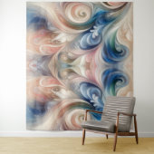 水彩ファンタジーフローラロマンチックパターン タペストリー (インサイチュ)