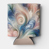 水彩ファンタジーフローラロマンチックパターン 缶クーラー (正面)