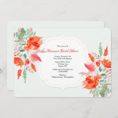 水彩ファンタジーブライダルシャワー 招待状 (正面/裏面)