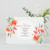 水彩ファンタジーブライダルシャワー 招待状 (スタンド正面)
