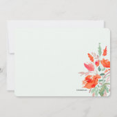 水彩ファンタジーブライダルシャワー 招待状 (裏面)