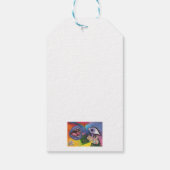 水彩ファンタジー寸法オパール超現実 ギフトタグ (裏面)