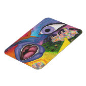 水彩ファンタジー寸法オパール超現実 マグネット (左側)