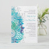 水彩ファンタジー招待状 招待状 (スタンド正面)