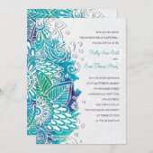 水彩ファンタジー招待状 招待状 (正面/裏面)