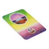 水彩ファンタジー次元ピラミッドの夢の世界 マグネット (右側)