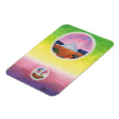 水彩ファンタジー次元ピラミッドの夢の世界 マグネット (左側)