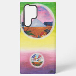 水彩ファンタジー次元ピラミッドの夢の世界 SAMSUNG GALAXY S22 ULTRAケース