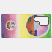 水彩ファンタジー次元ピラミッドの夢の世界 SAMSUNG GALAXYケース (裏面横)