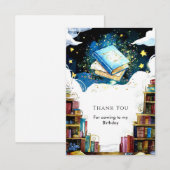 水彩ファンタジー キッズ ストーリーブック 誕生日 サンキューカード (正面/裏面)