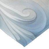 水彩ファンタジー フラワーパステル ブルー＆クリーム テーブルクロス (アングル)