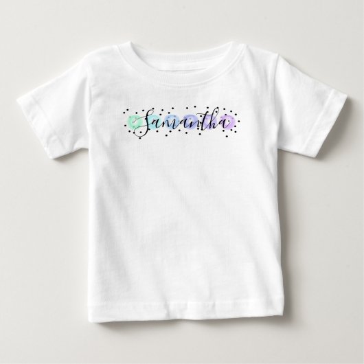 水彩ファンフェッティ ベビーTシャツ (正面)