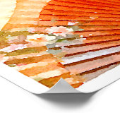 水彩ファン ポスター (角)