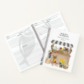 水彩ファーマーズマーケットフラワーカートレシピ ノートブック (内部)