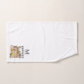 水彩ファーマーズマーケットフローラカートモノグラム バスタオルセット (ハンドタオル)