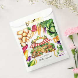 水彩ファーマーズマーケットベビーシャワー フェイバーバッグ