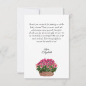 水彩ファーマーズマーケット花屋フローラ サンキューカード (裏面)