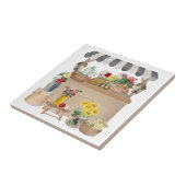 水彩ファーマーズマーケット花車キッチン タイル (側面)