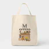 水彩ファーマーズマーケット花車キッチン トートバッグ (正面)