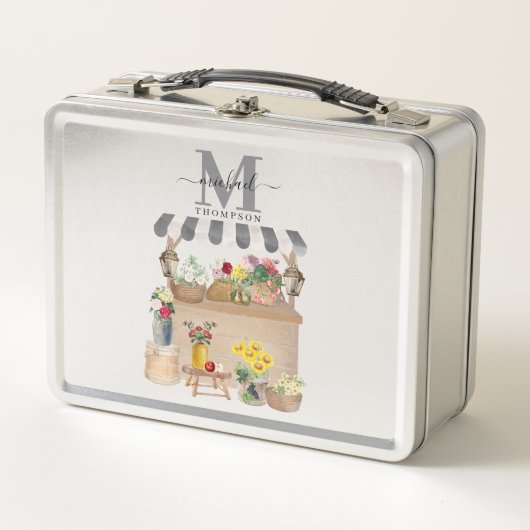 水彩ファーマーズマーケット花車キッチン メタルランチボックス (正面)