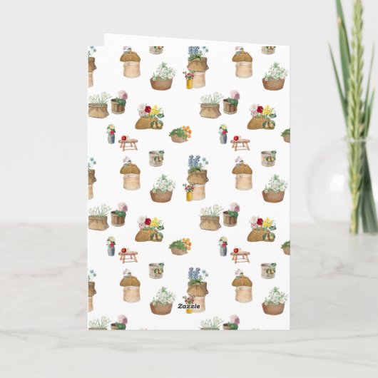 水彩ファーマーズマーケット花車立 カード (裏面)