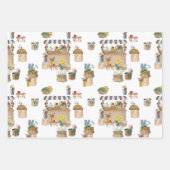 水彩ファーマーズマーケット花車立 ラッピングペーパーシート (正面3)