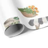 水彩ファーマーズマーケット花車立 ラッピングペーパー (ロールコーナー)