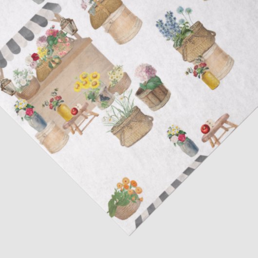 水彩ファーマーズマーケット花車立 薄葉紙 (詳細)