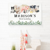 水彩ファームアニマルバースデーパーティー 横断幕 (インサイチュ)