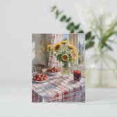 水彩ファームキッチンテーブルC シーズンカード (スタンド正面)