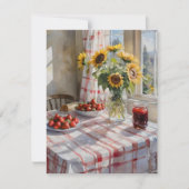 水彩ファームキッチンテーブルC シーズンカード (正面)