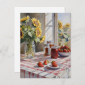 水彩ファームキッチンテーブルD シーズンカード (正面/裏面)