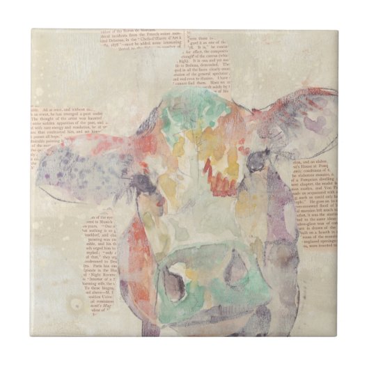 水彩ファームコラージュカウズ タイル (正面)