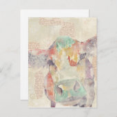 水彩ファームコラージュカウズ ポストカード (正面/裏面)