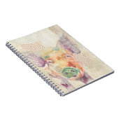 水彩ファームコラージュピッグ ノートブック (右側)