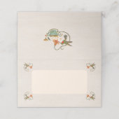 水彩ファecoreの花のティーパーティーシャワーブランケット プレイスカード (外部開封)