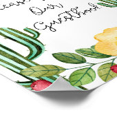 水彩フィエスタ ぜひ私たちのゲストブックにサインしてください ポスター (角)