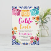 水彩フィエスタ シエリト リンド ベイビー シャワー 招待状 (スタンド正面)