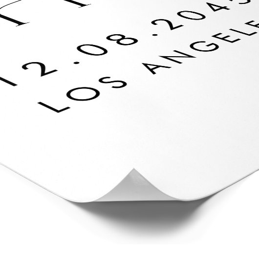 水彩フィギュスとベリー秋フローラベビーシャワー ポスター (角)