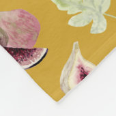 水彩フィギュスオンマスタードイエローブランケット フリースブランケット (角)