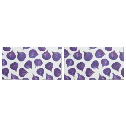 水彩フィギュスパターン 枕カバー (正面-セット)