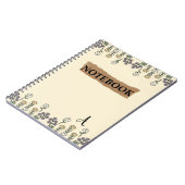 水彩フィールドワイルドフラワー ノートブック (左側)