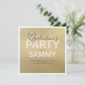 水彩フェイク金ゴールドとピンクガレンチンパーティー (スタンド正面)