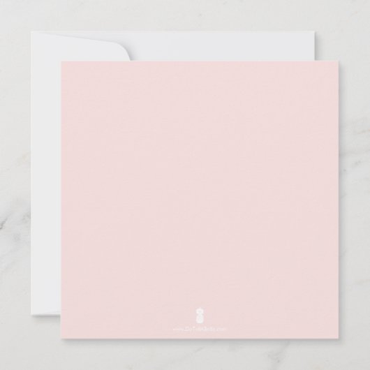 水彩フェイク金ゴールドとピ淡い色のンクパーティー (裏面)